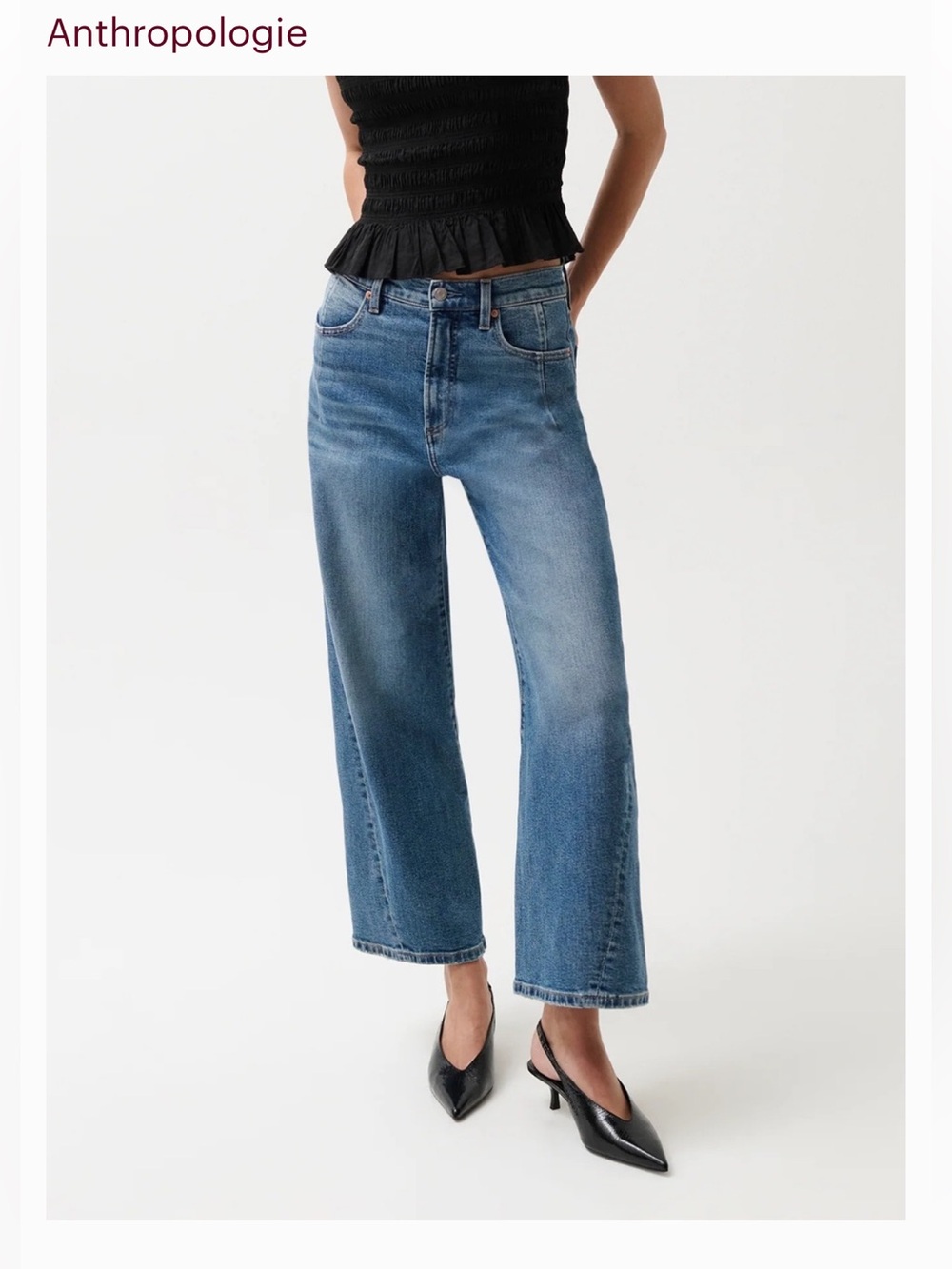 Pistola barell crop denim , Kyra SoHo ,size 23 - Picture 3 of 13